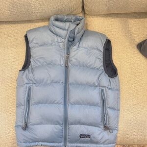 Patagonia Light Blue Puffer Vest